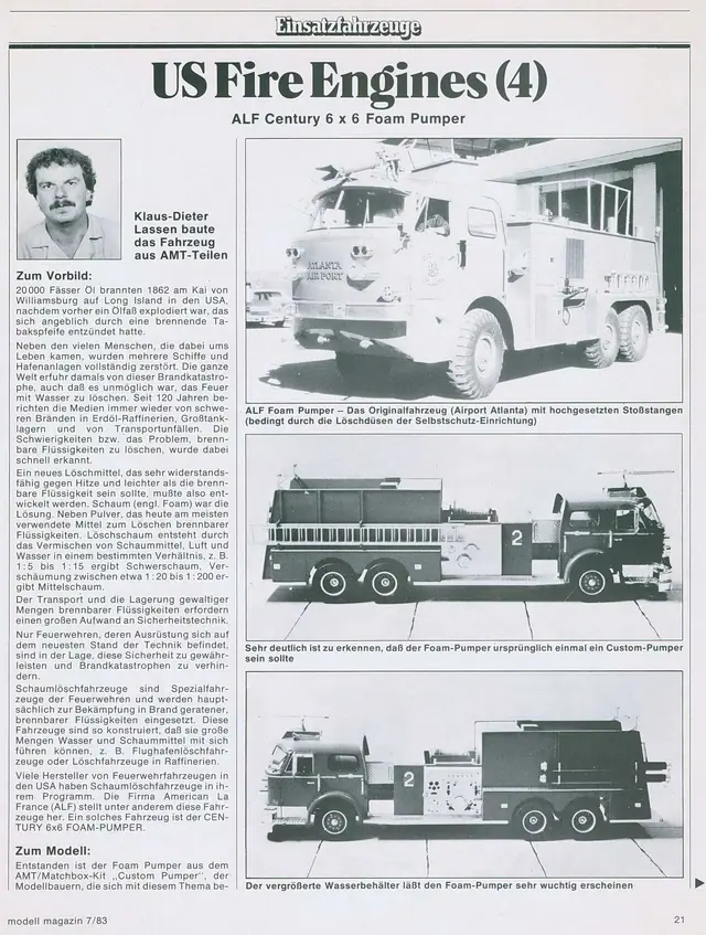 Tankfahrzeuge gehören bei den Flughafen-Feuerwehren,
