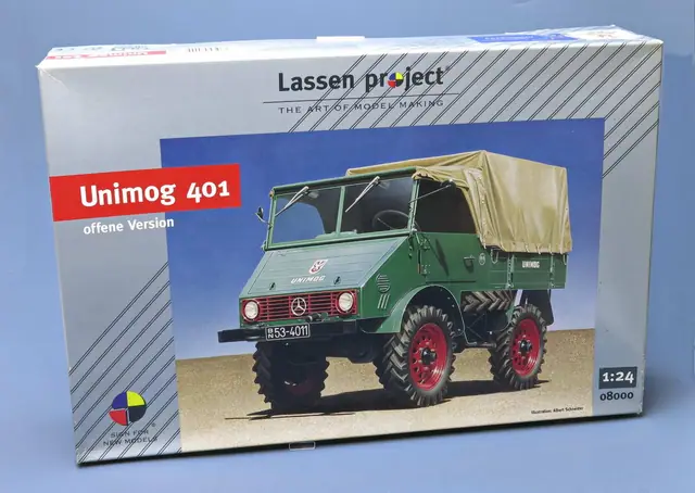 Dieser Bausatz sollte der Anfang einer interessanten Reihe von Unimog-Modellen werden.