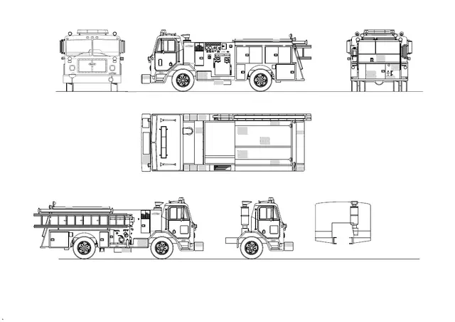 Erst im Jahr 2021 hatte ich mich dann dazu aufgerafft, sämtliche Maße in Verbindung mit den Fotos von E6 in eine Zeichnung M 1:25 umzuwandeln. Wer Interesse daran hat diesen Pumper mal als Modell zu bauen, der kann diese Zeichnung von mir auch als PDF-Datei bekommen. Bilder im Archiv.